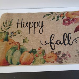 Artoid Mode Happy Fall Decorative Doormat Outdoor